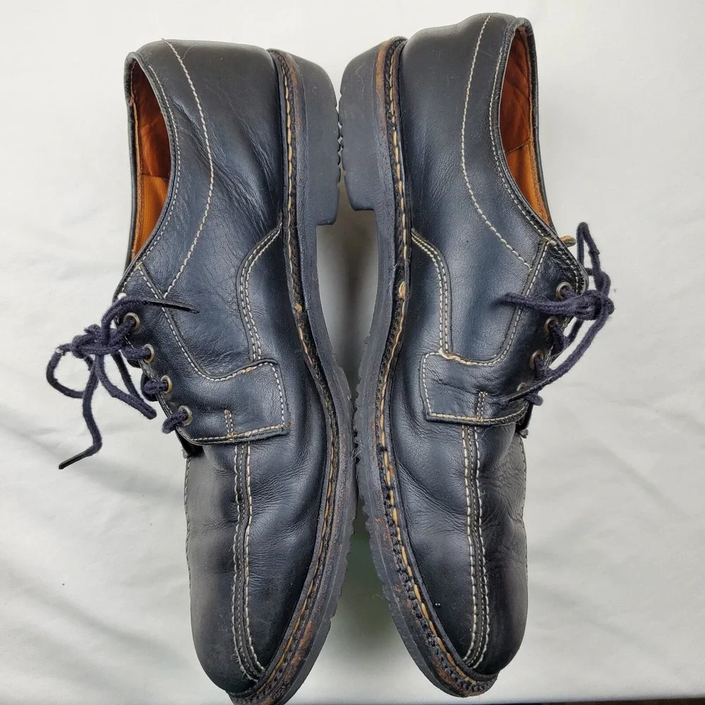 Mens Allen Edmonds Mapleton Black Leather‎ Shoes Size 9.5 D